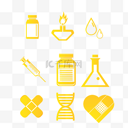 图标实验图片_医疗化学实验药物图标