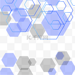 几何背景科技背景图片_免费六角形几何背景元素拉动材料