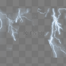 雷电素材png图片_闪电雷电