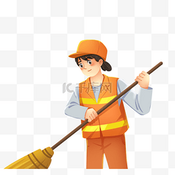 环卫工人节环卫劳动工人清洁扫地