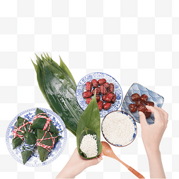 红枣菊苣图片_端午端午节包蜜枣粽子
