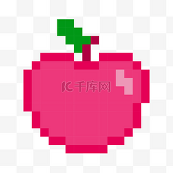 像素游戏水果红色美味苹果