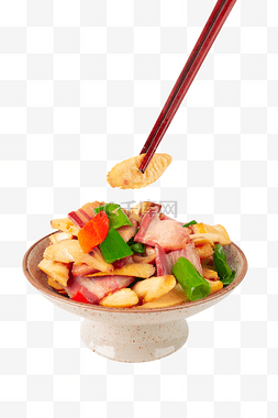 芦笋炒腊肉家常菜