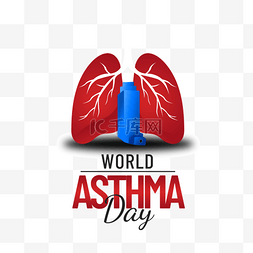 哮喘图片_世界哮喘日人体器官