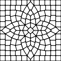 地板质感纹理图片_古代马赛克瓷砖图案玻璃装饰抽象