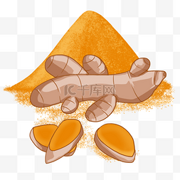 姜黄人图片_咖喱粉姜黄香料印度食物