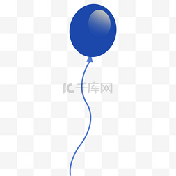 母情节相框图片_蓝色卡通生日气球
