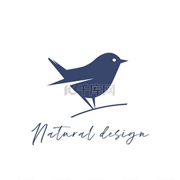 公司企业标志图片_小鸟标志矢量标志和一只可爱的小