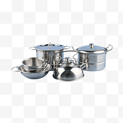 不锈钢锅碗图片_高锅汤碗烹饪不锈钢厨具