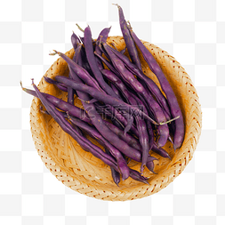 新鲜蔬菜紫色豆角