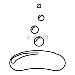 气泡肥皂图片_肥皂与气泡视图栏图标轮廓黑色矢