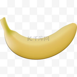 拿香蕉的女人图片_3d水果食材香蕉