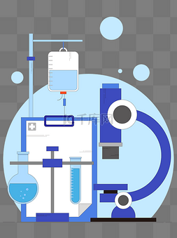 仪器设备png图片_医疗器械扁平矢量