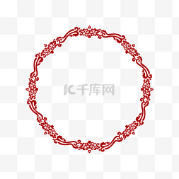 圆环红色图片_圆环圆形边框