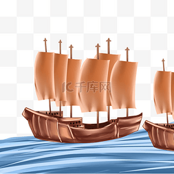 木帆船郑和下西洋