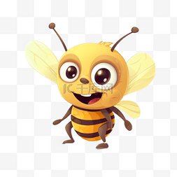 卡通可爱小动物元素手绘蜜蜂