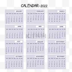 日历表格图片_以周日开始的时间2022日历