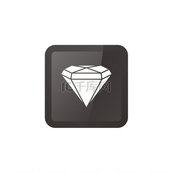 水晶钻石心图片_钻石珠宝宝石主题矢量艺术插图钻