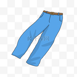 裤子裤子图片_蓝色卡通裤子剪贴画