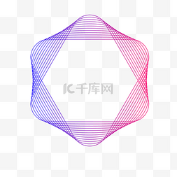 六边形紫色规则几何抽象渐变
