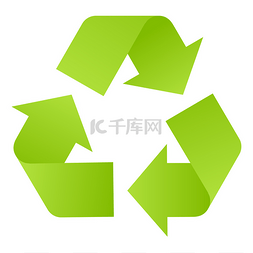 绿色环境图片_回收站符号