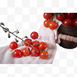 美食圣女果水果组合静物西红柿