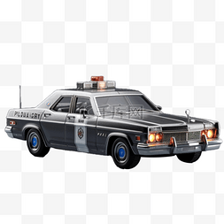 玩具车辆模型3D警车