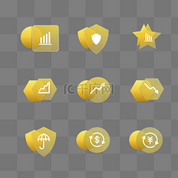 icon半透明图片_金融经济商务毛玻璃半透明图标ico