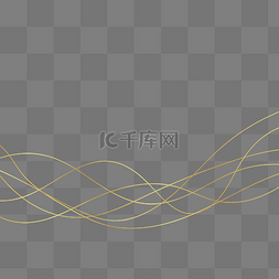 条纹曲线图片_金色条纹底边