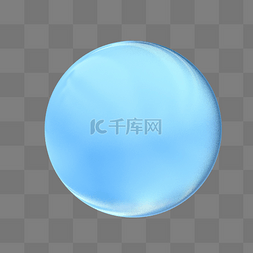 蓝色渐变立体图片_3D立体蓝色磨砂球