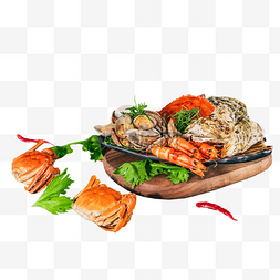 海鲜免扣图片_餐饮美食海鲜大杂烩