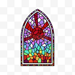 教堂装饰图片_玻璃窗美丽哥特式风格装饰