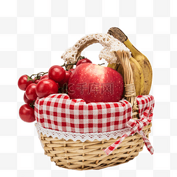 美食篮子图片_野餐篮子水果