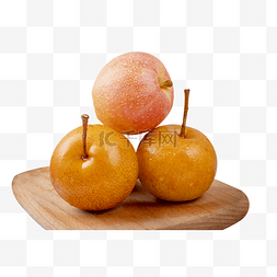 水果秋月梨食物苹果