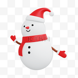 雪人圣诞雪人图片_3DC4D立体雪人