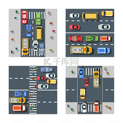 城市街道车图片_交通运输集城市街道与交通、汽车