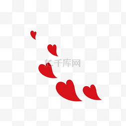 红色爱心花纹图片_情人节三八妇女节红色心型爱心