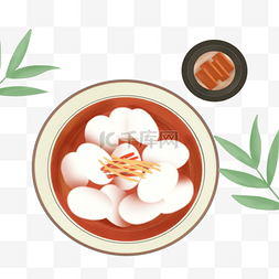 韩式美容立体花朵图片_年糕汤韩国传统食物插图