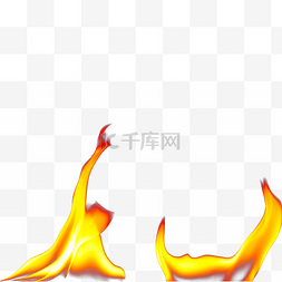 燃烧火焰字体图片_黄色燃烧火焰摄影图