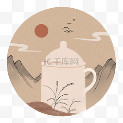 茶道茶具图片_国风茶缸茶道