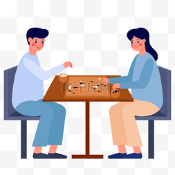 下棋石像图片_棋牌游戏下棋对战人物