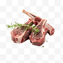 美食肉类羊肉羊排食物