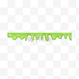 水滴落的标题图片_绿色滴落果冻液体