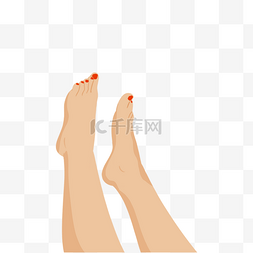 脚趾美容美丽女性
