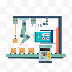 科技设备图片_工厂施工设备卡通