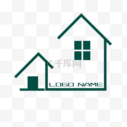 免抠人像logo图片_房地产房屋logo标志