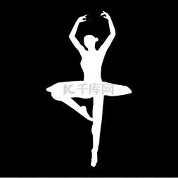 word建立图片_芭蕾舞演员图标。