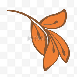植物装饰品海报图片_波西米亚风格水彩树叶