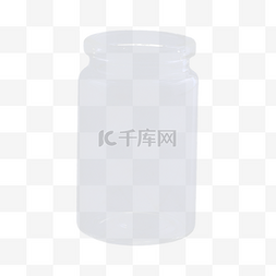 食品红底图片_玻璃瓶水瓶透明容器