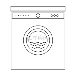 洗衣机图标。
